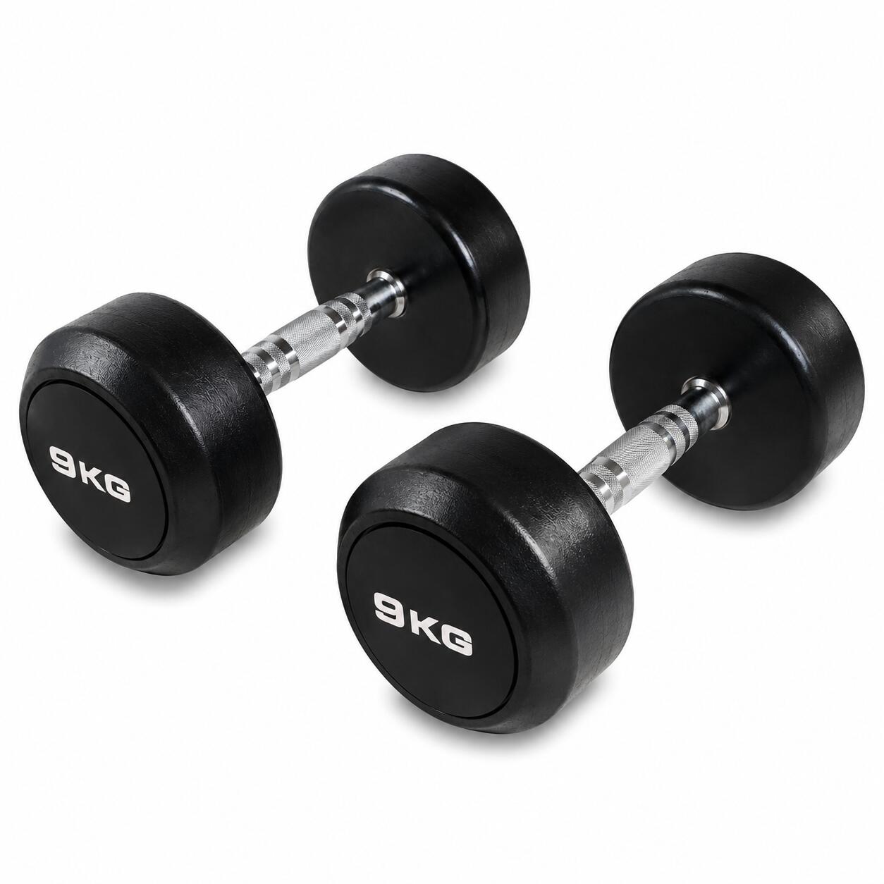 Mancuernas Redondas 9 kg (par) Fitness Musculación 2/3