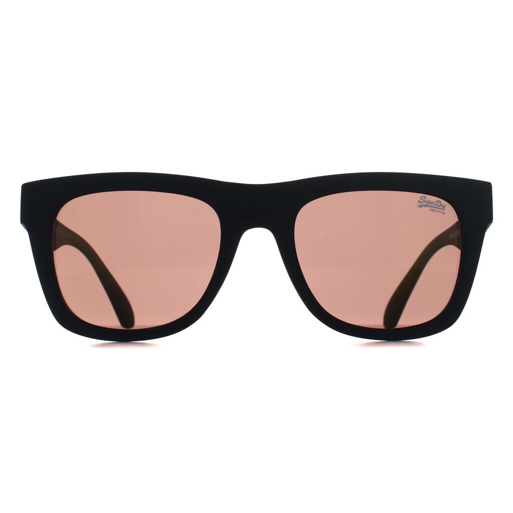 Superdry Square Unisex Matte Black Brown Gold Mirror SDS Byronville