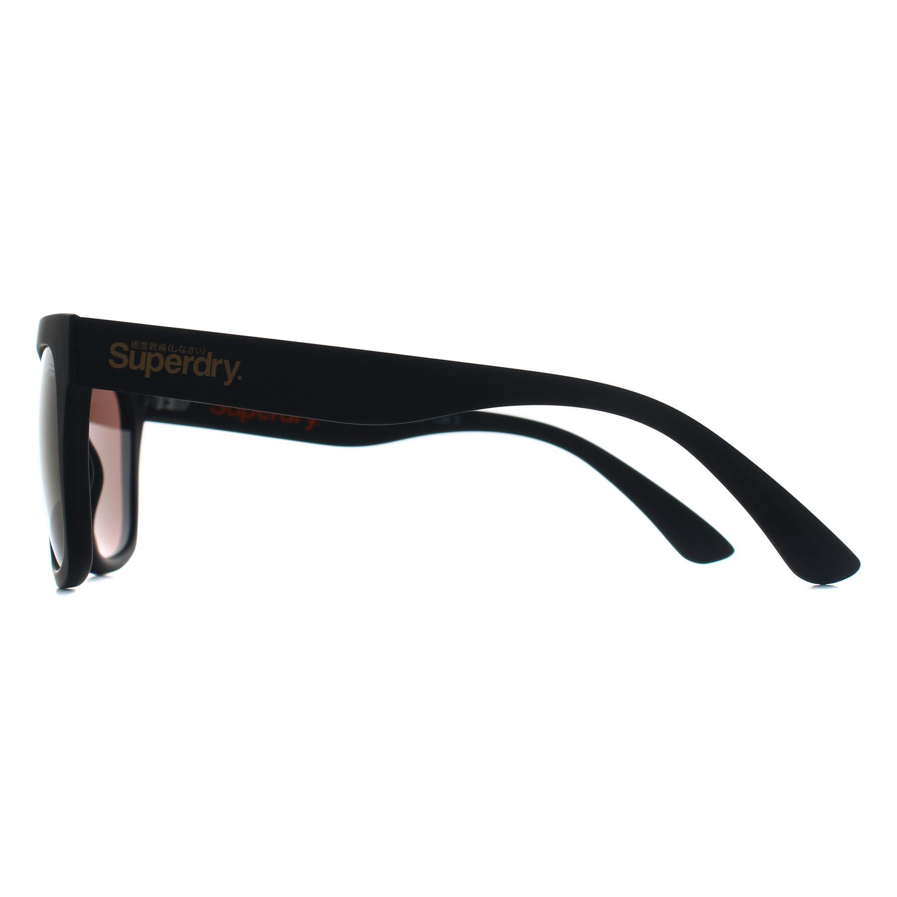Superdry Square Unisex Matte Black Brown Gold Mirror SDS Byronville 3/3