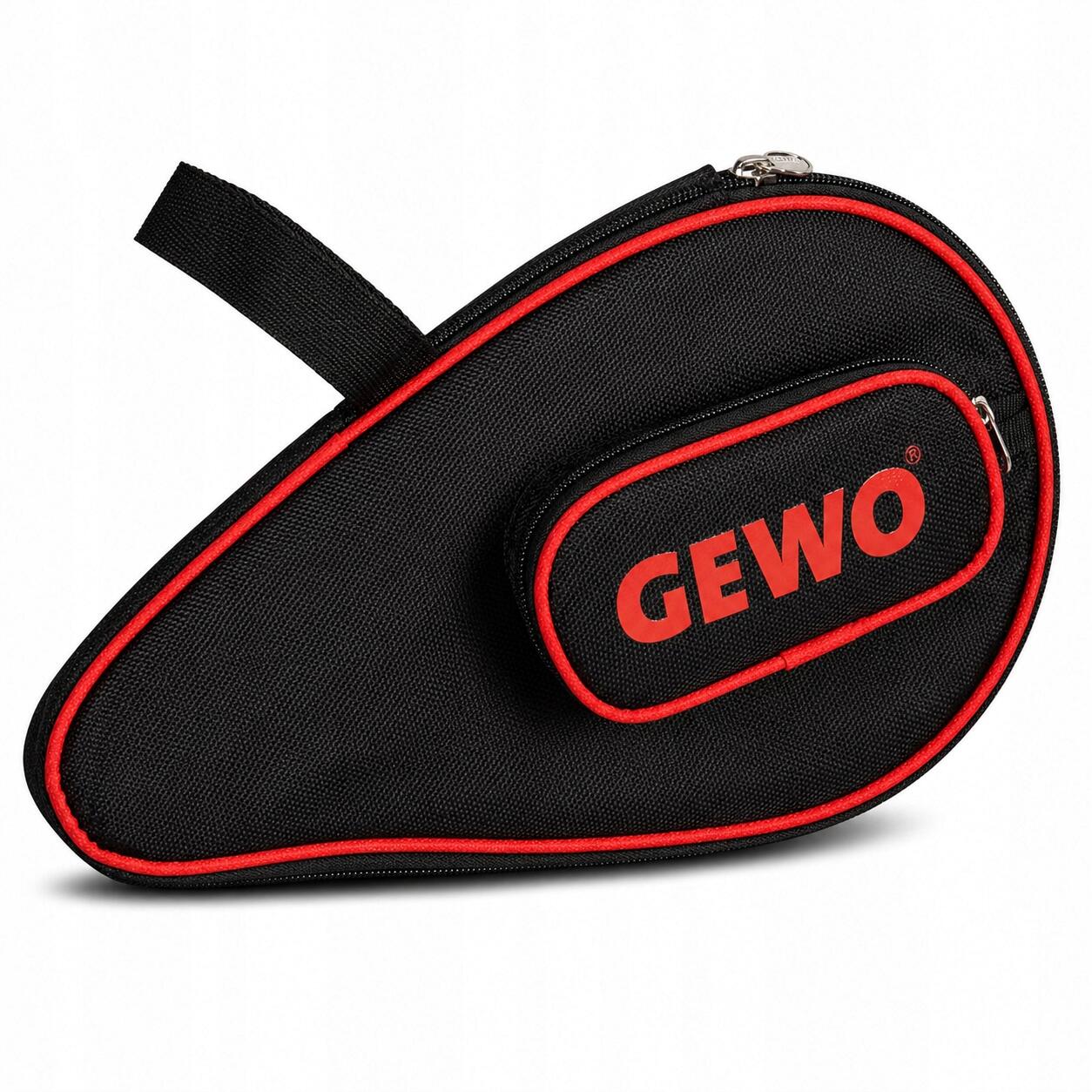 POKROWIEC NA PALETKĘ DO PING PONGA TENISA STOŁOWEGO GEWO CZARNY CZERWONY 3/4