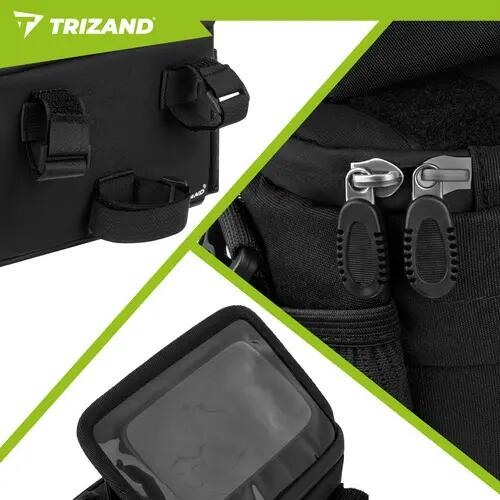 Geanta 2 in 1 bicicleta,  suport telefon , curea umar, velcro, 19×11×18.5 cm