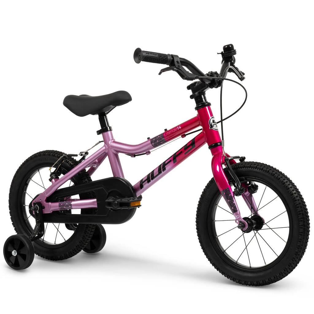 Huffy 14-inch Literide Bike, Bubblegum Pink, aged 4 to 6 years old