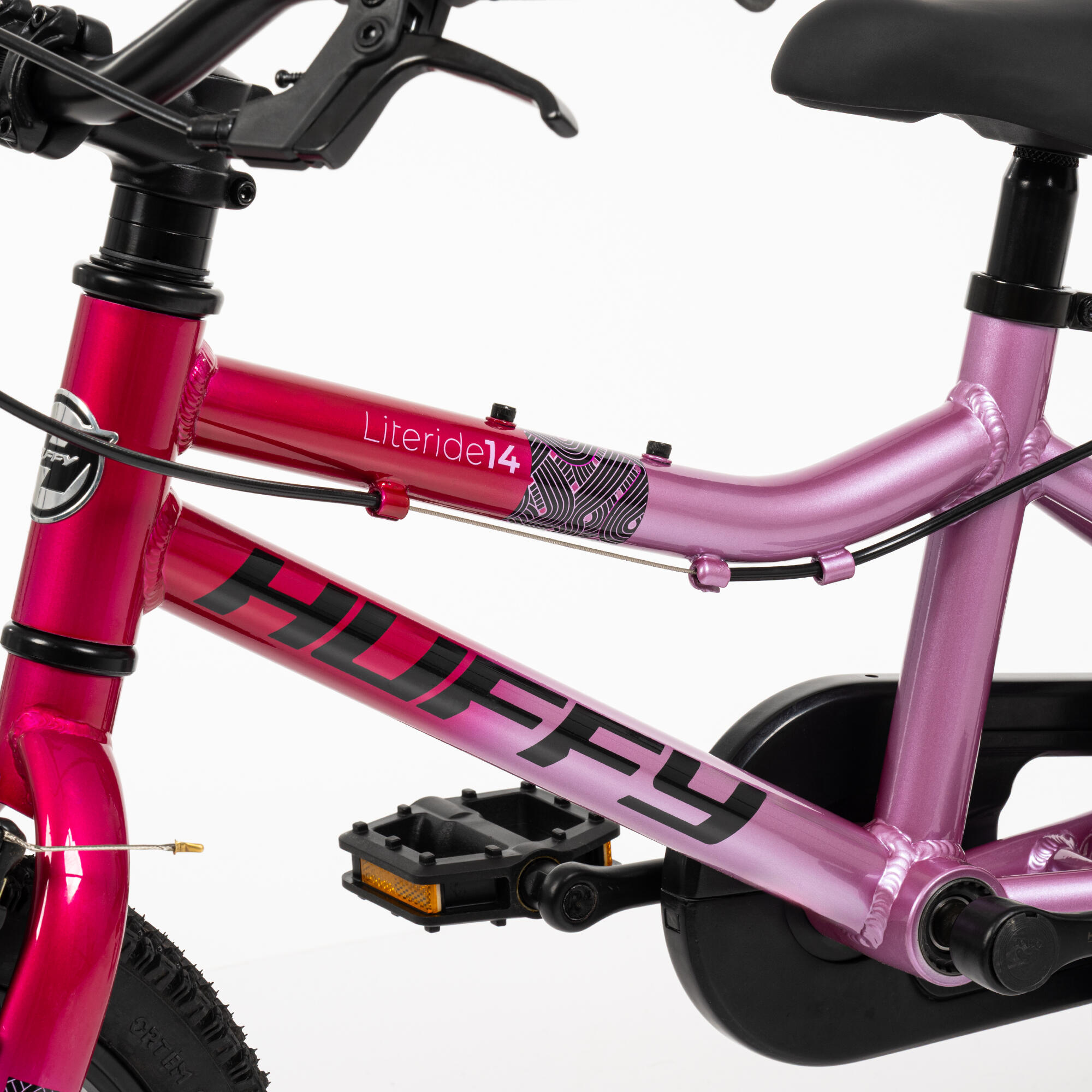 Bicicleta Huffy Literide de 14 pulgadas, rosa, de 4 a 6 años 5/7
