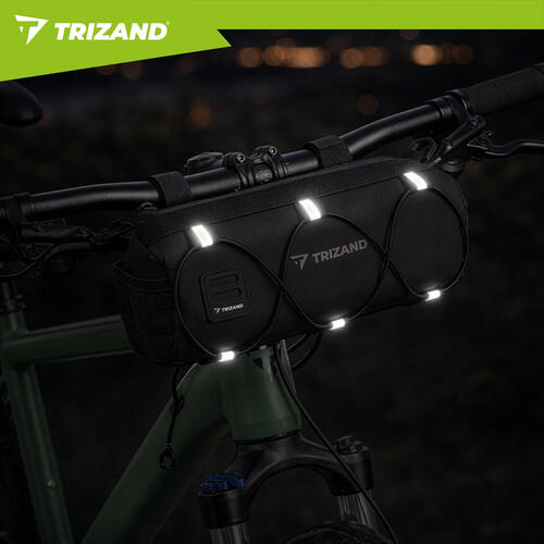 Geanta bicicleta multifunctionala, fixare velcro, curea umar detasabila