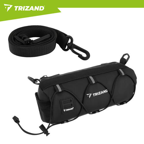 Geanta bicicleta multifunctionala, fixare velcro, curea umar detasabila