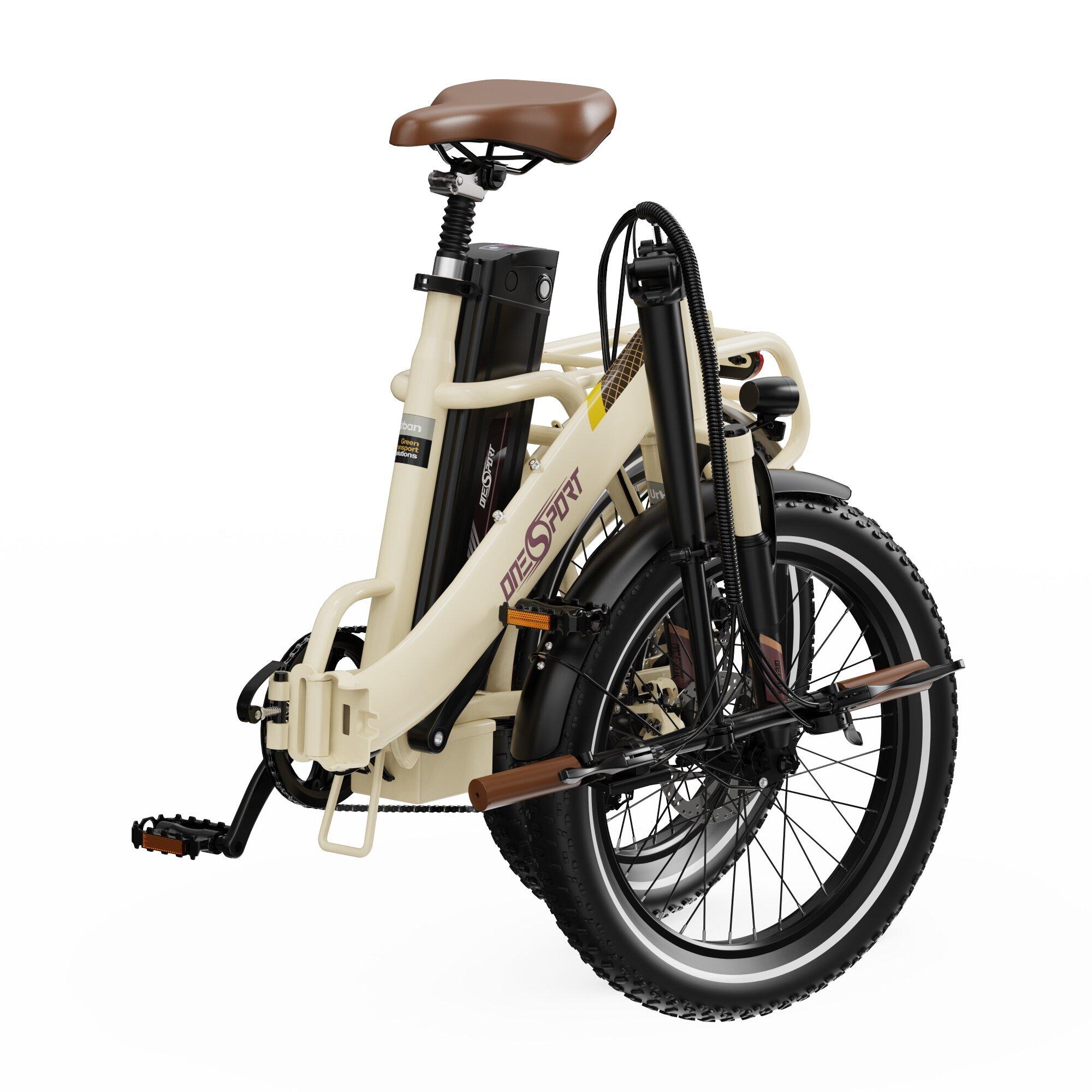 ONESPORT OT16 elektrische vouwfiets, 20" band, 250W, 48V 17Ah accu, 7 versn 3/7