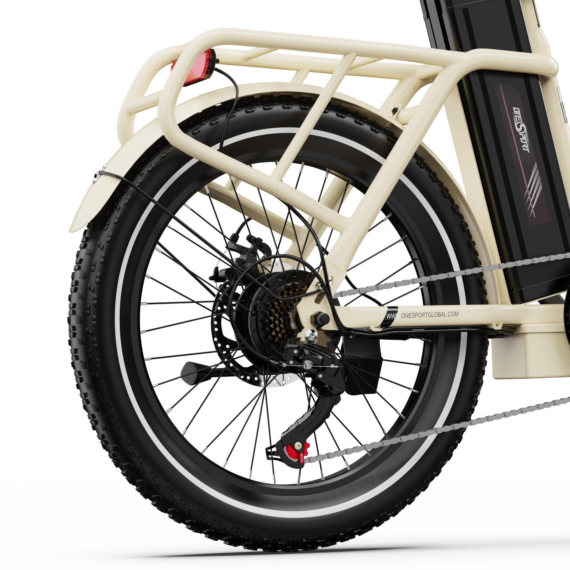 ONESPORT OT16 elektrische vouwfiets, 20" band, 250W, 48V 17Ah accu, 7 versn 6/7