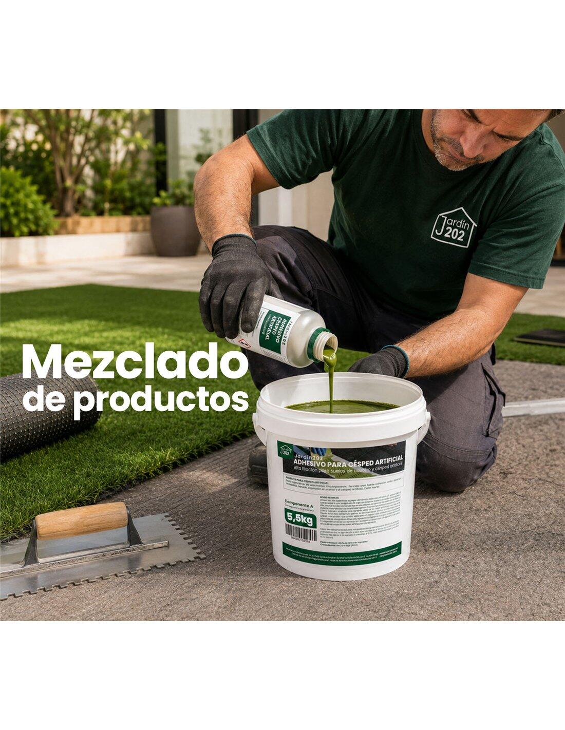 Adhesivo para Césped Artificial y Caucho JARDIN202 5,5 Kg 4/5