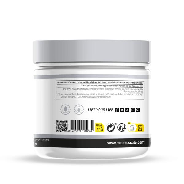 Tribulus 750mg - 150 Vegetable Capsules MASMUSCULUS