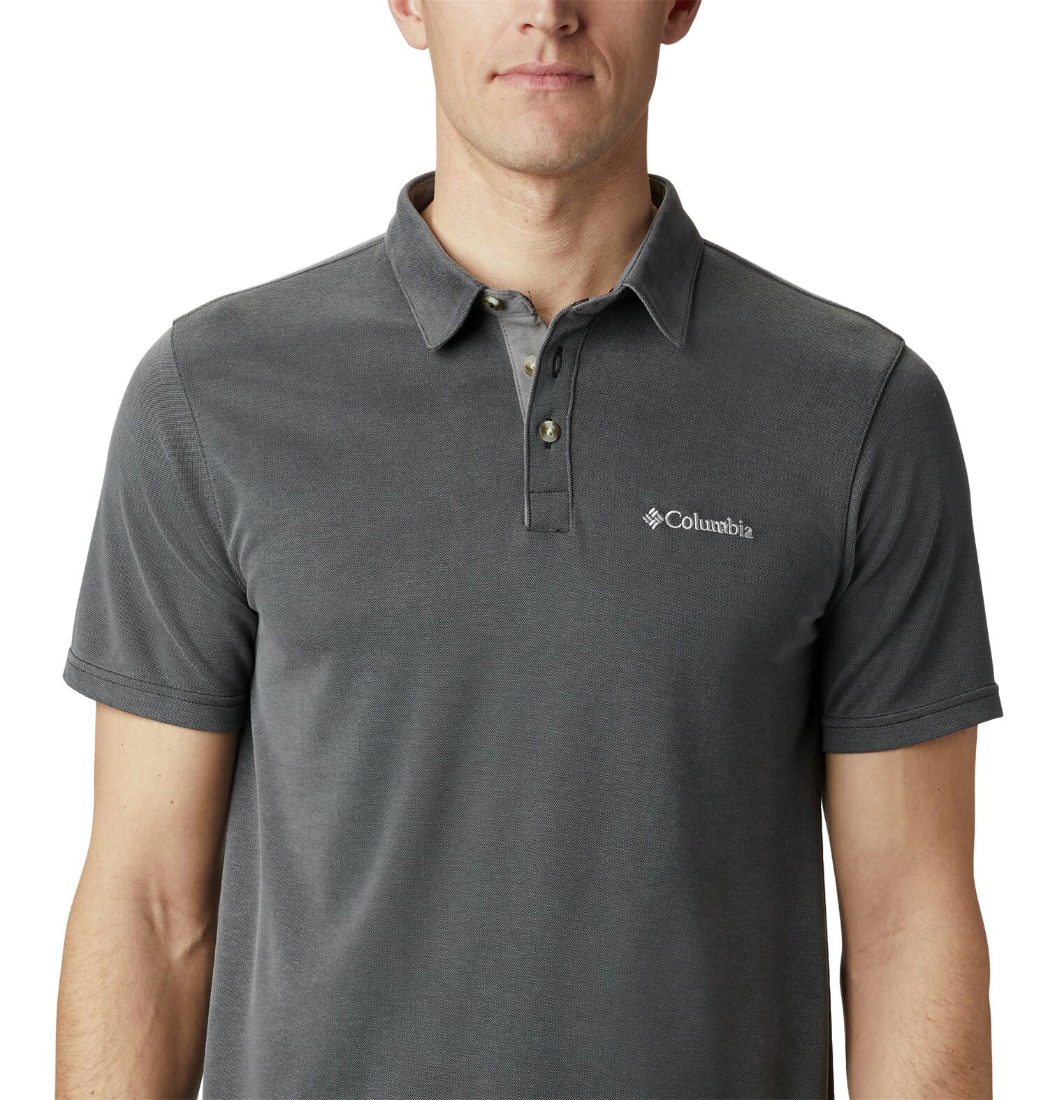 Polo de Manga Curta Homem Columbia Nelson Point™ Preto 5/6