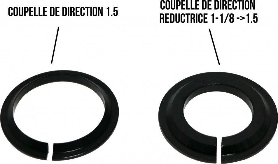 Jeu de direction Pride Ti 45 Tapered IS42 / 28.6 - IS52 / 30 Rouge 3/4