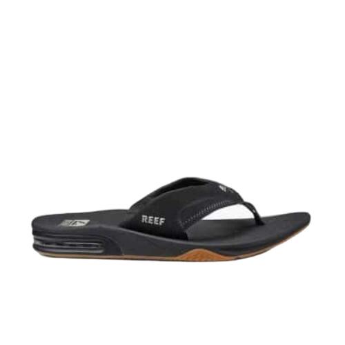 Fanning Slippers Heren synthetische slippers Black/Silver 2/7