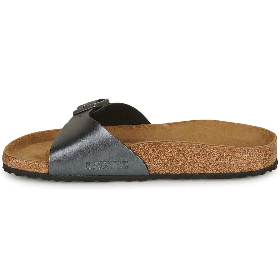 Chaussures Birkenstock Madrid Noires Métallisées Femme 6/7