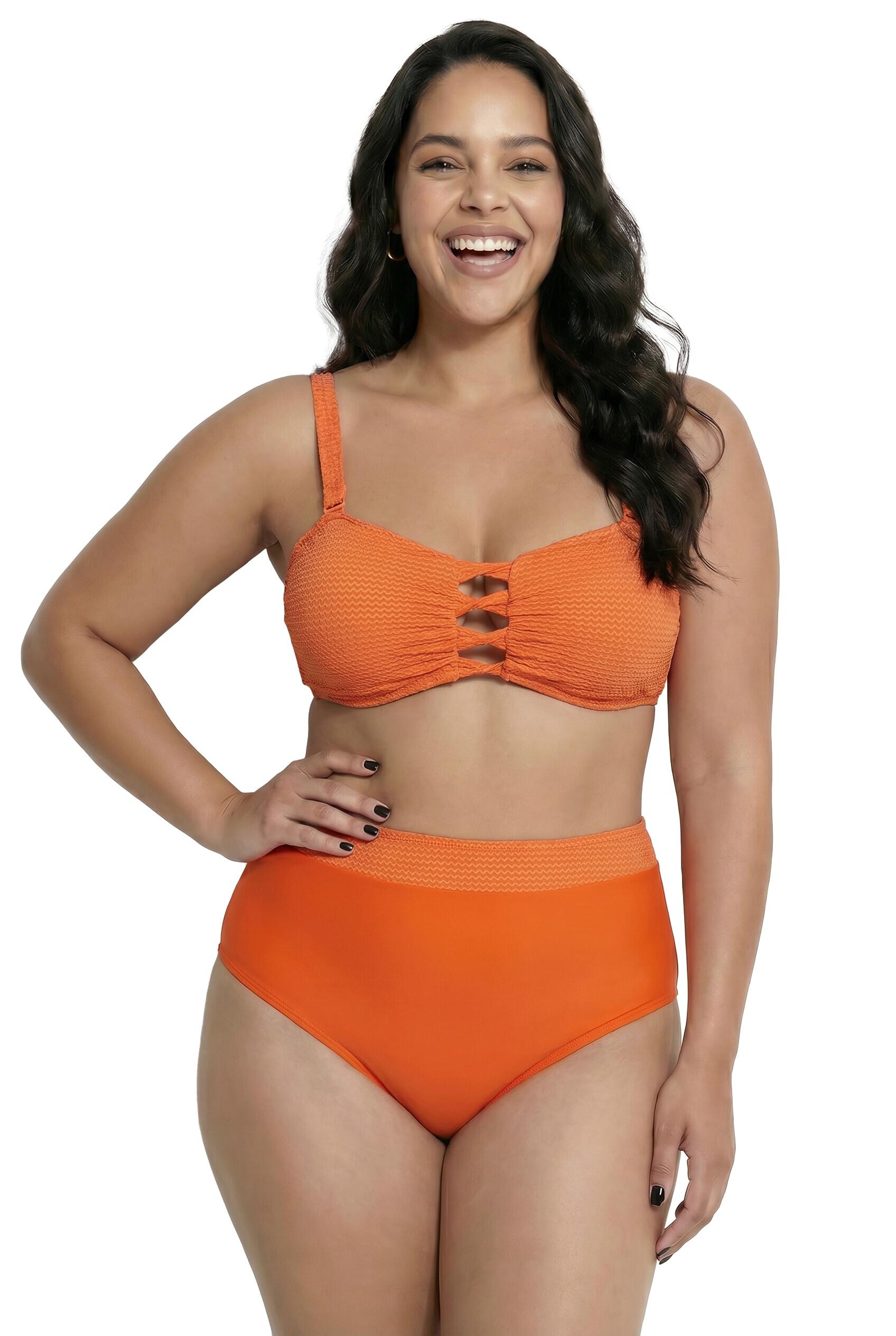 Femme Bikini avec bonnets souples découpes fantaisie et bretelles ajustables 7/7