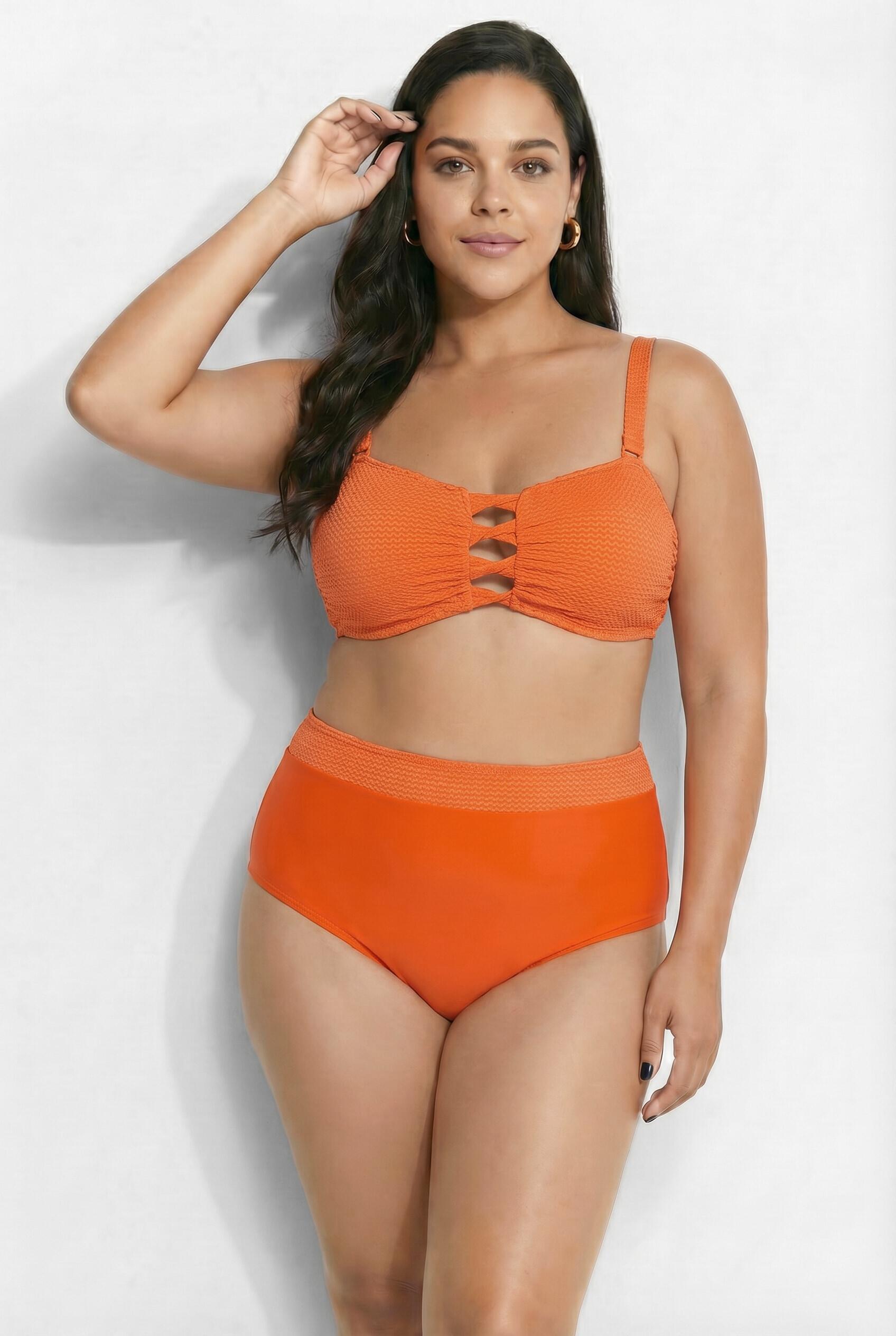 Femme Bikini avec bonnets souples découpes fantaisie et bretelles ajustables 4/7