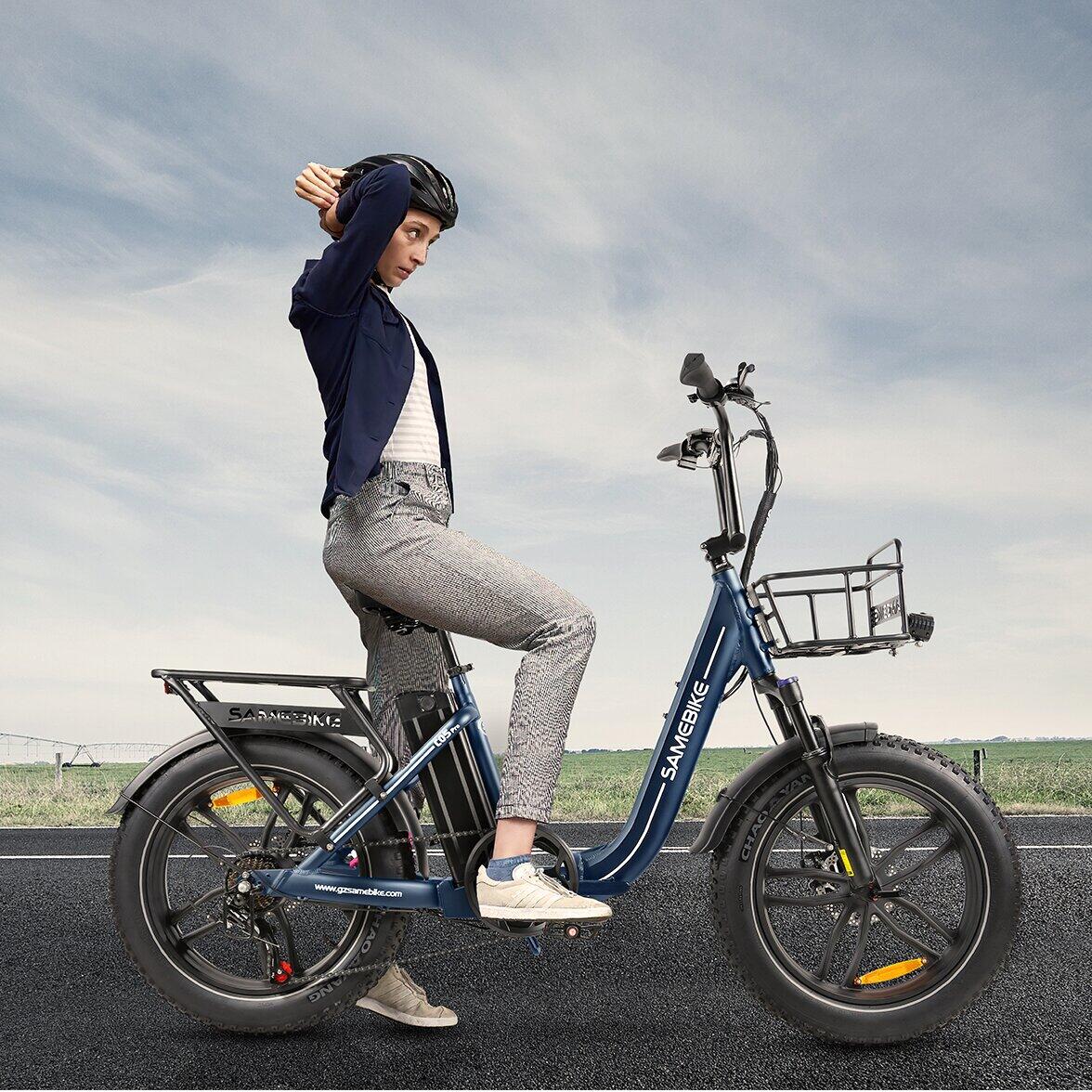 C05Pro Bicicleta elétrica para adultos, bateria 36V 13Ah, pneu grosso de 20" 5/7