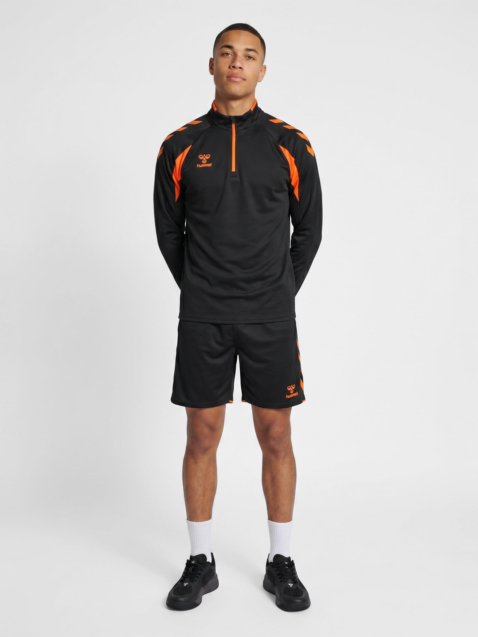Halbreißverschluss Sweatshirt Raglanärmel Hmlcore Erwachsene 2/6