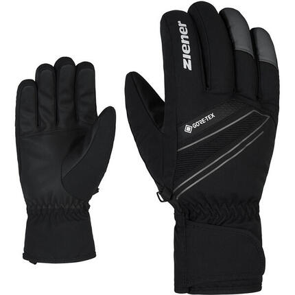 Winterhandschuhe Herren Größe 10 - Ziener GUNAR GTX Alpine 100% Schwarz/Grau