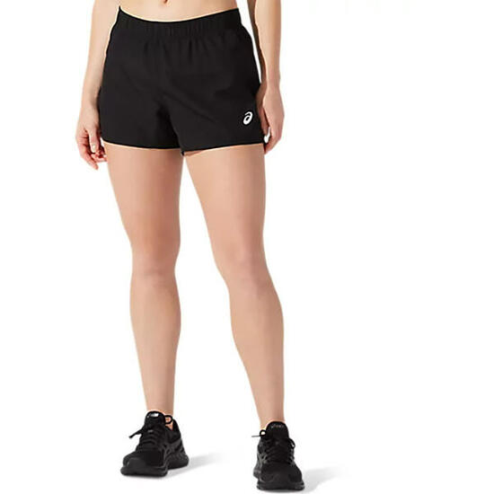 Asics Core Run 4in Short Schwarz Damen