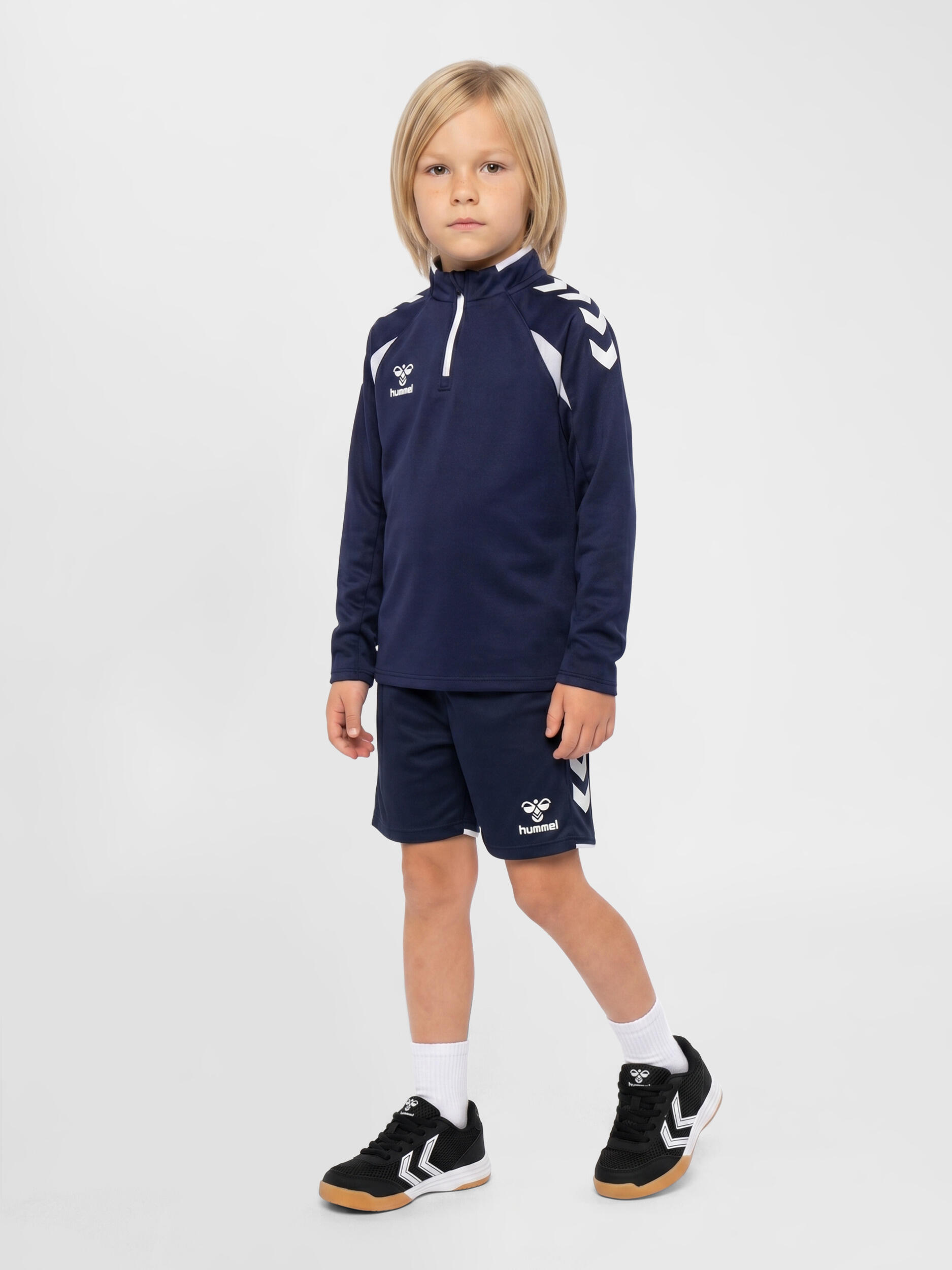 Halve Rits Sweatshirt Hmlcore Uniseks Kinderen 2/7