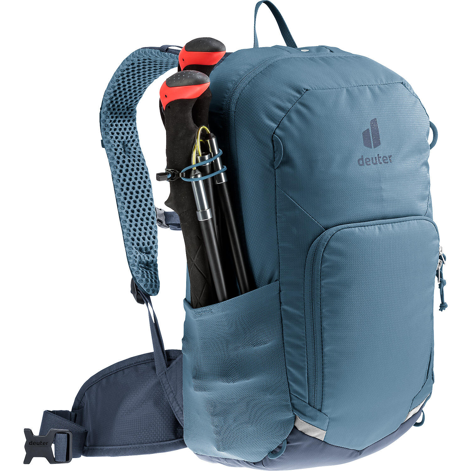Sac à dos vélo Deuter Bike I 16 L, Atlantic-Ink, Airstripes 210D PA recyclé 3/7