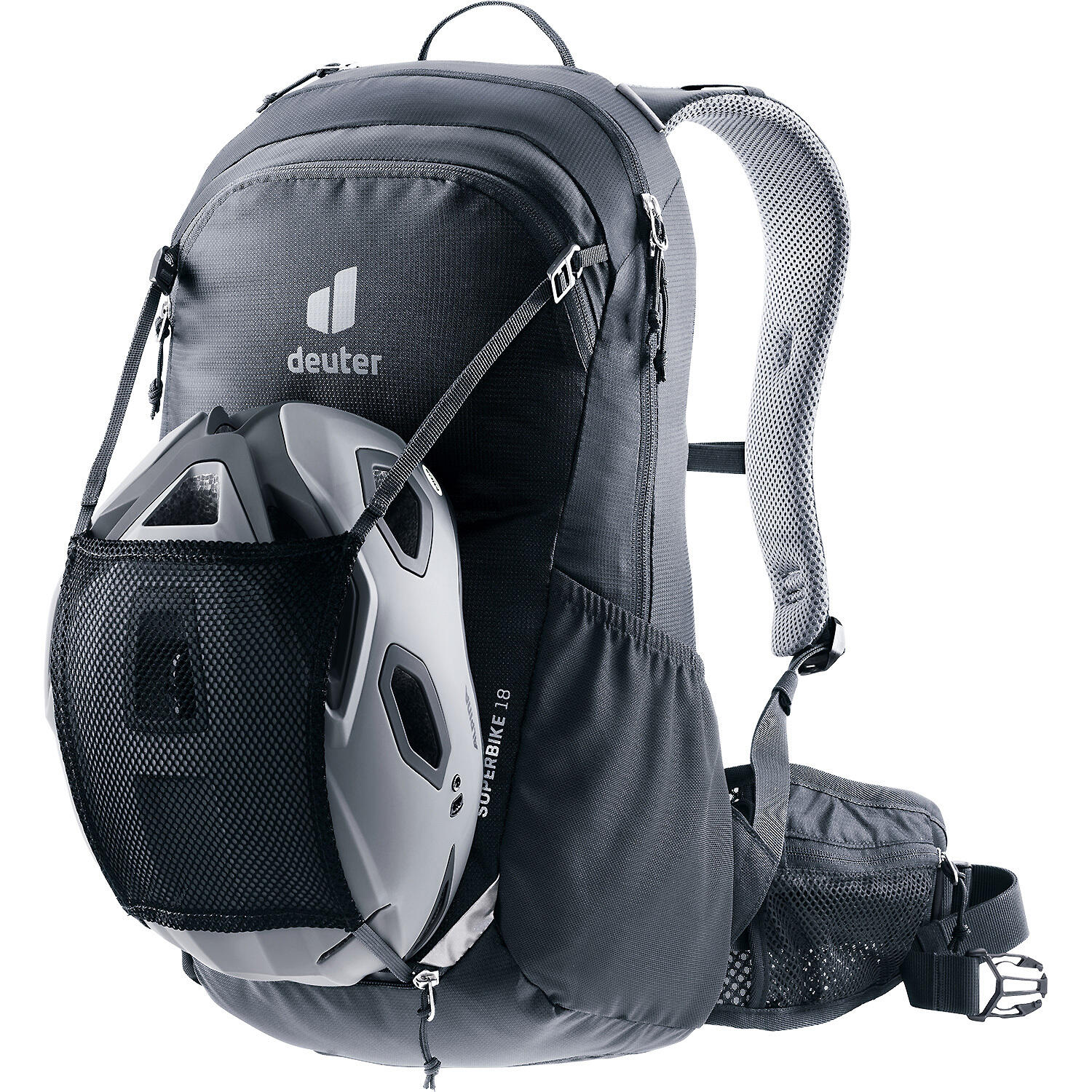 Mochila de ciclismo Deuter Superbike 18 negra 18 L ergonómica ventilada 5/7