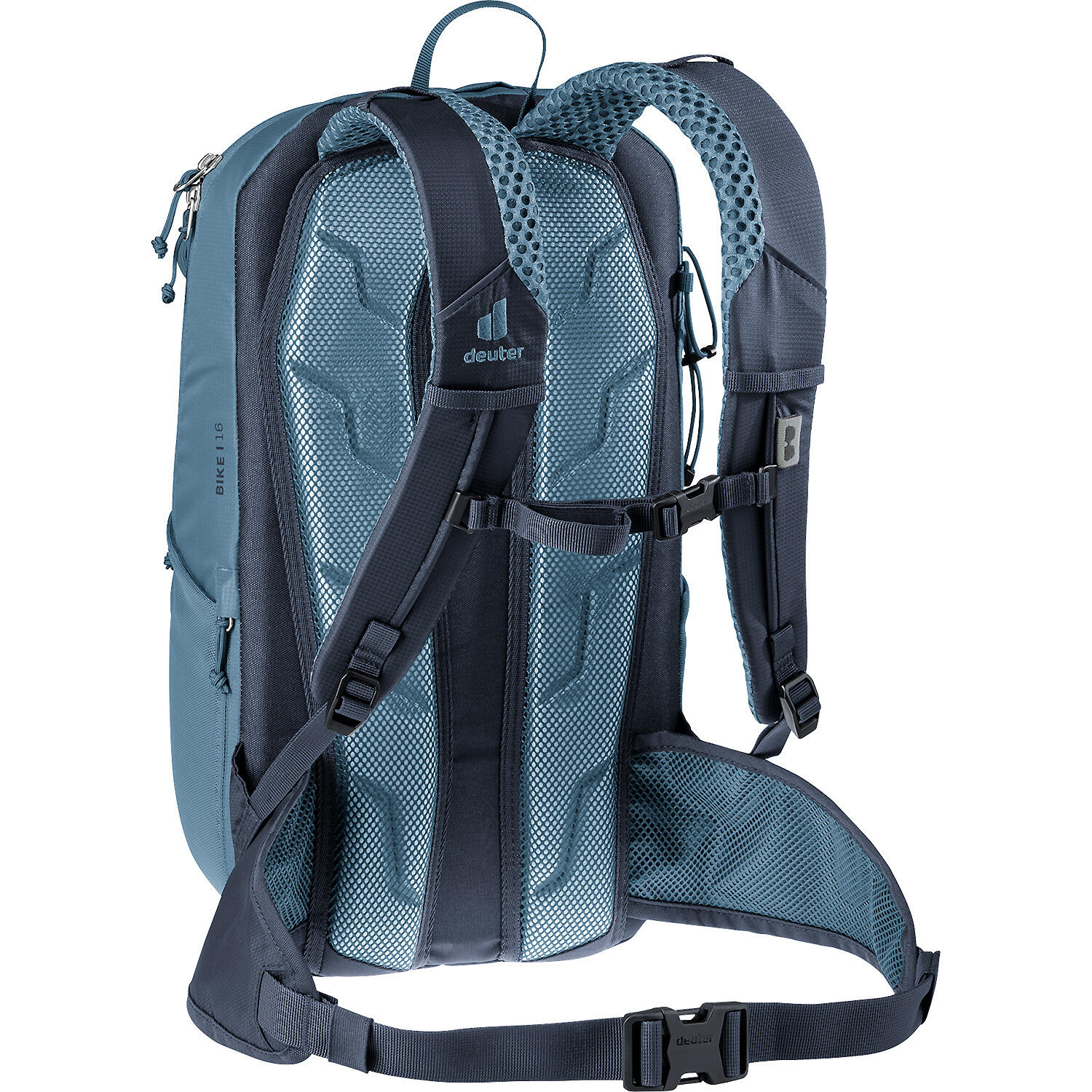 Sac à dos vélo Deuter Bike I 16 L, Atlantic-Ink, Airstripes 210D PA recyclé 2/7