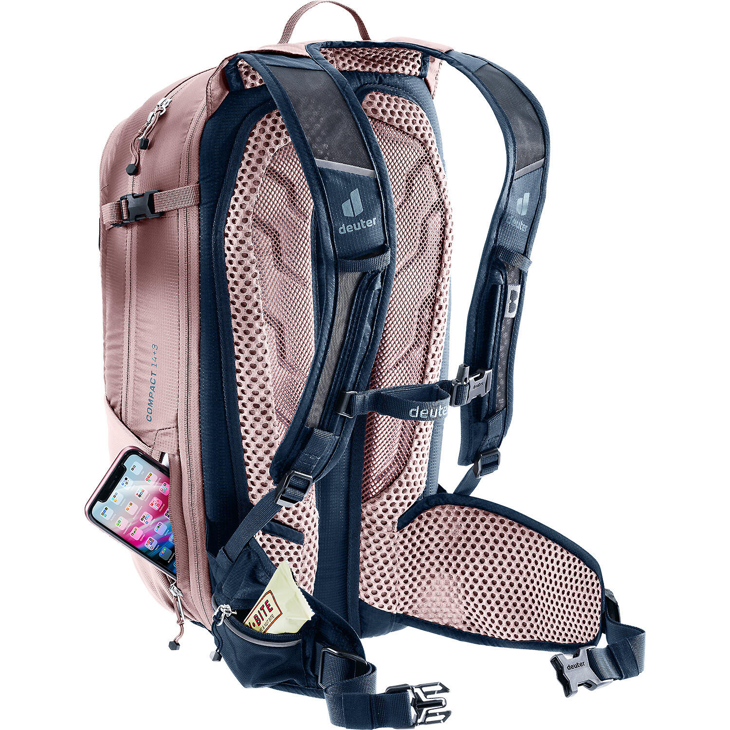Sac à dos VTT Deuter Compact 14+3 14L+3L Airstripes ventilé hydratation 3L 4/7