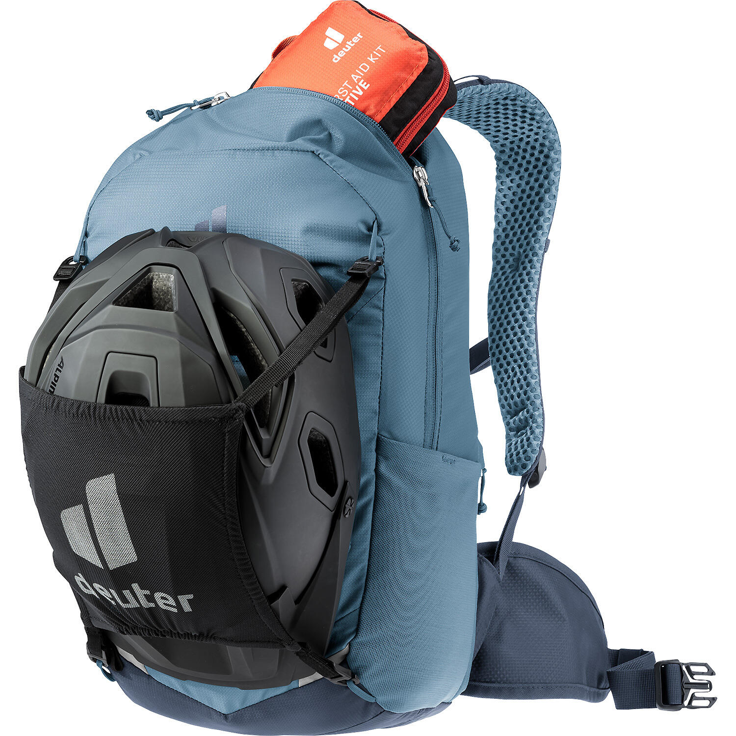 Sac à dos vélo Deuter Bike I 16 L, Atlantic-Ink, Airstripes 210D PA recyclé 4/7