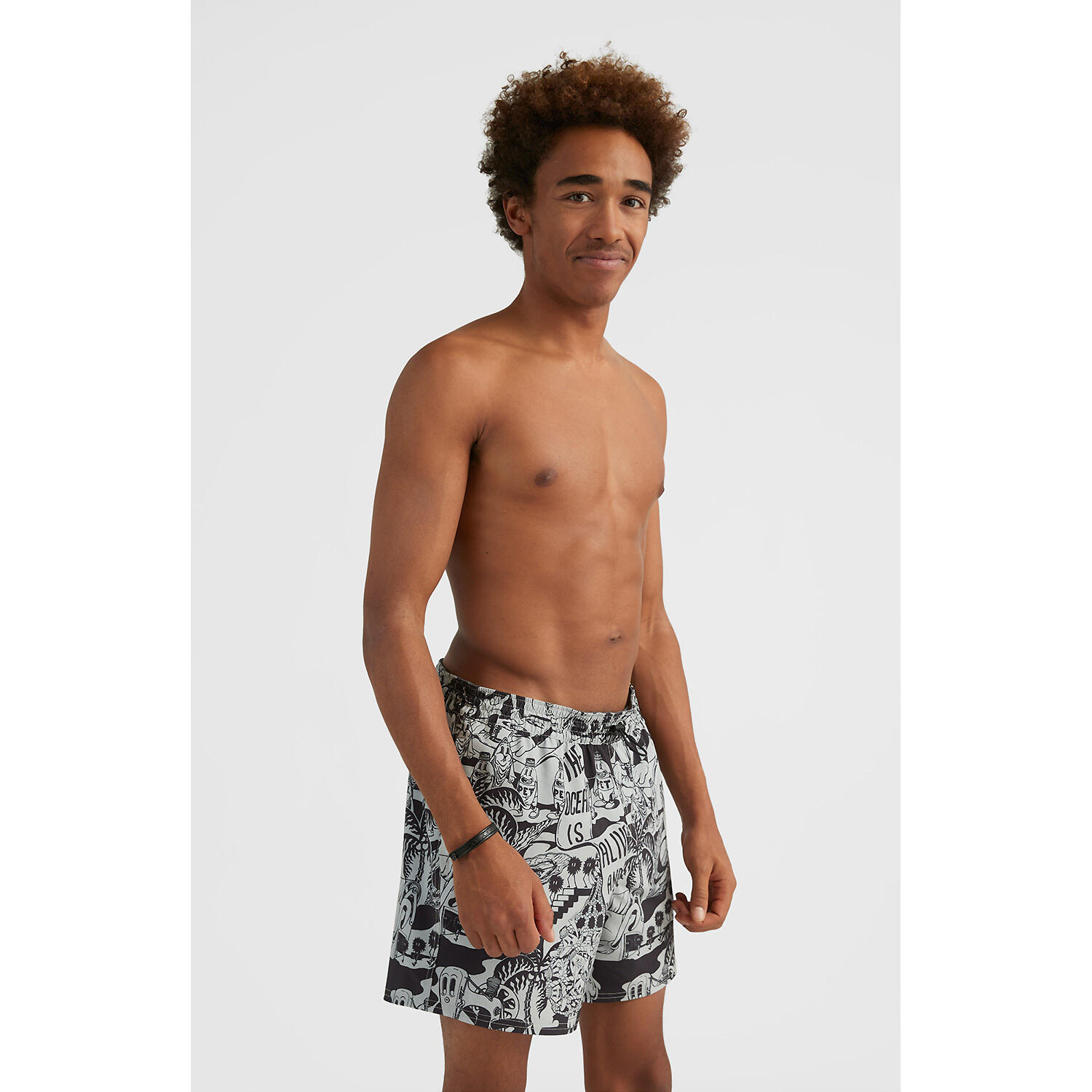 Herren Badeshort M PACKABLE AOP 15'' HYBRID SHORTS 5/7