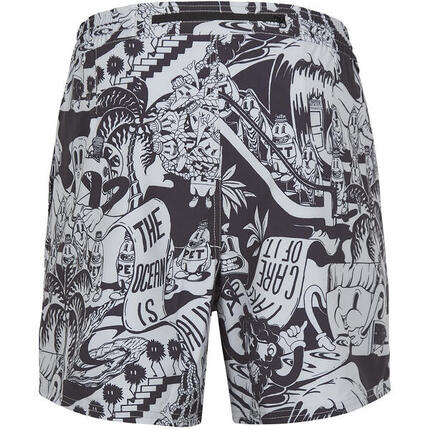 Herren Badeshort M PACKABLE AOP 15'' HYBRID SHORTS