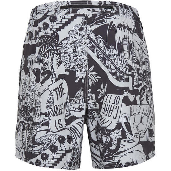Herren Badeshort M PACKABLE AOP 15'' HYBRID SHORTS