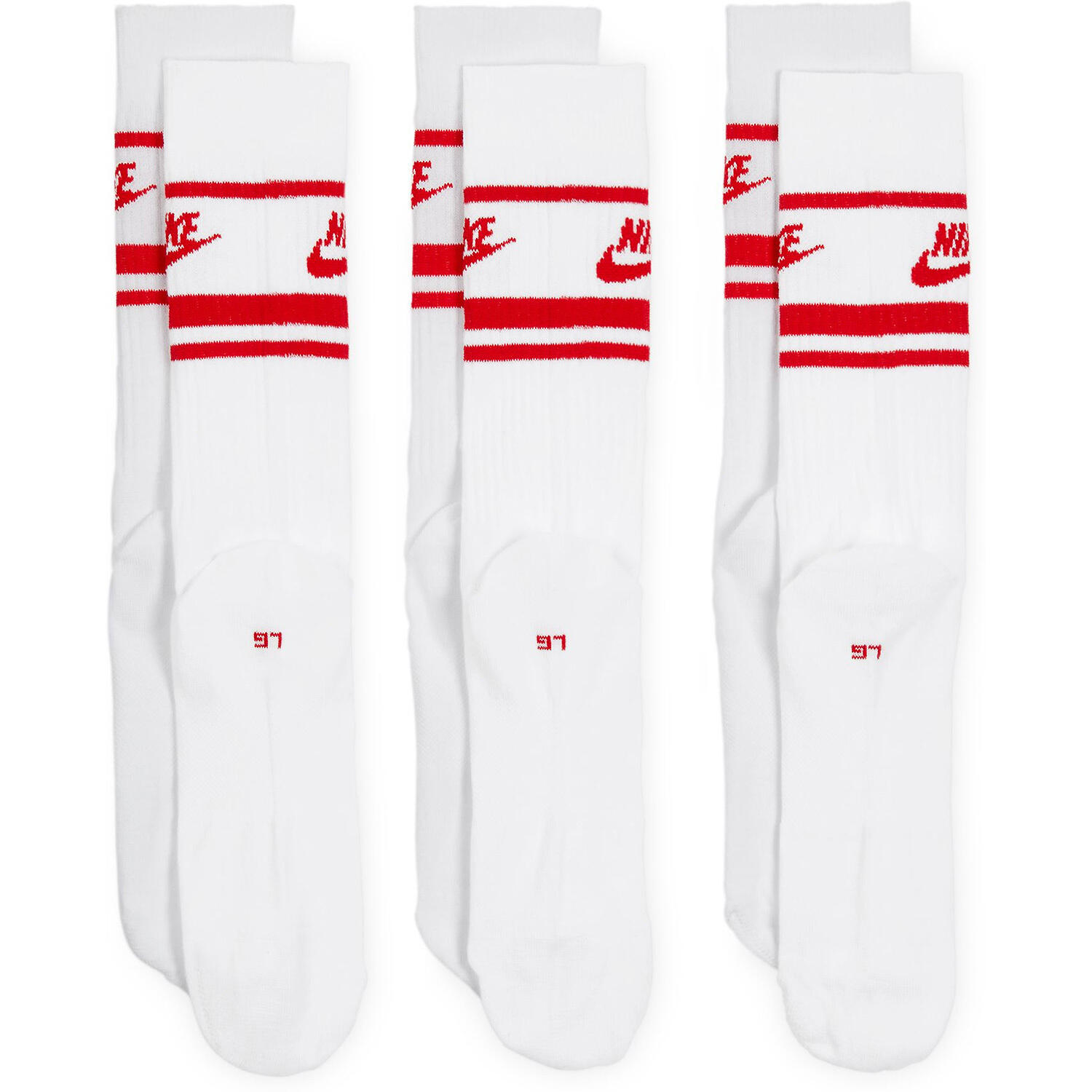 CHAUSSETTES Nike Sportswear Everyday Essential Crew, Blanc, Unisexe 3/4