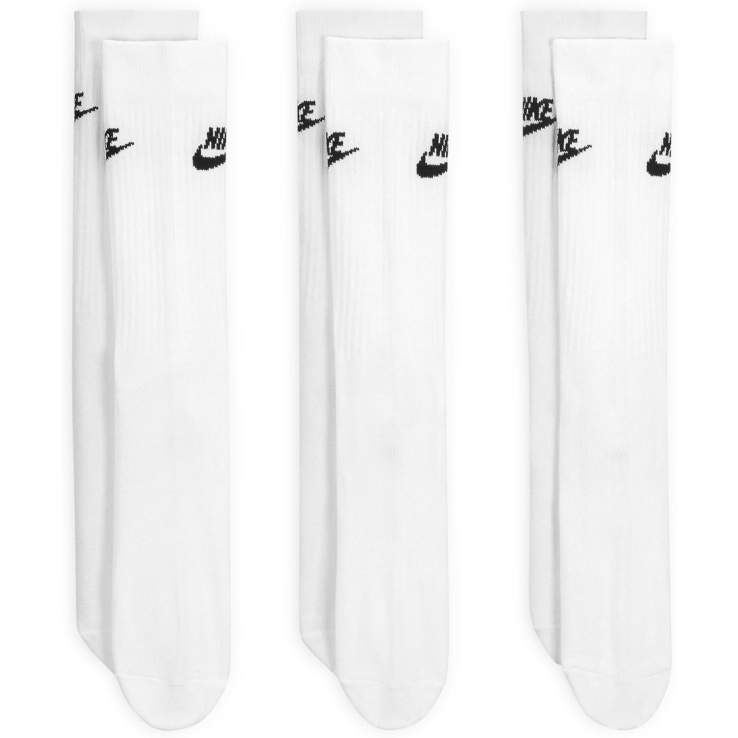 MEDIAS Nike Sportswear Everyday Essential Crew 3 Pairs, Blanco, Unisexo 2/5