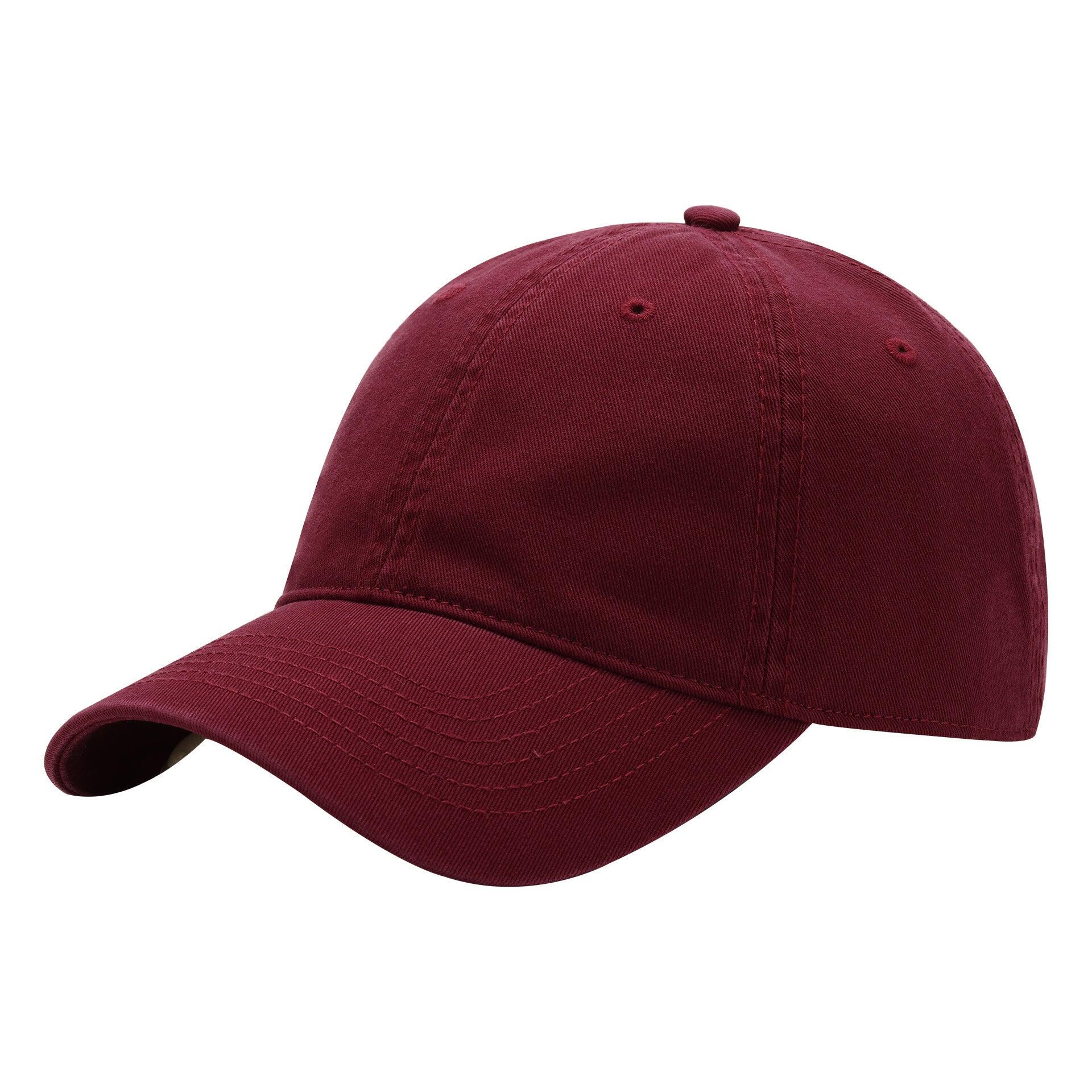 Wine red Premium Pure Cotton Quick-Dry Baseball Cap - (59-65cm)