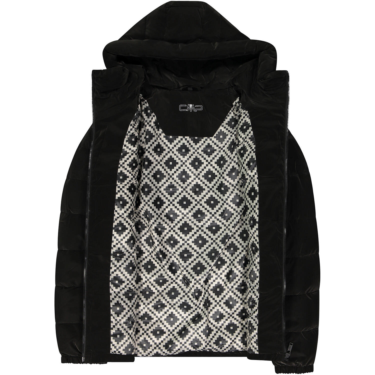 Damen Jacke W JACKET FIX HOOD NYLSILK TOUCH 5/7