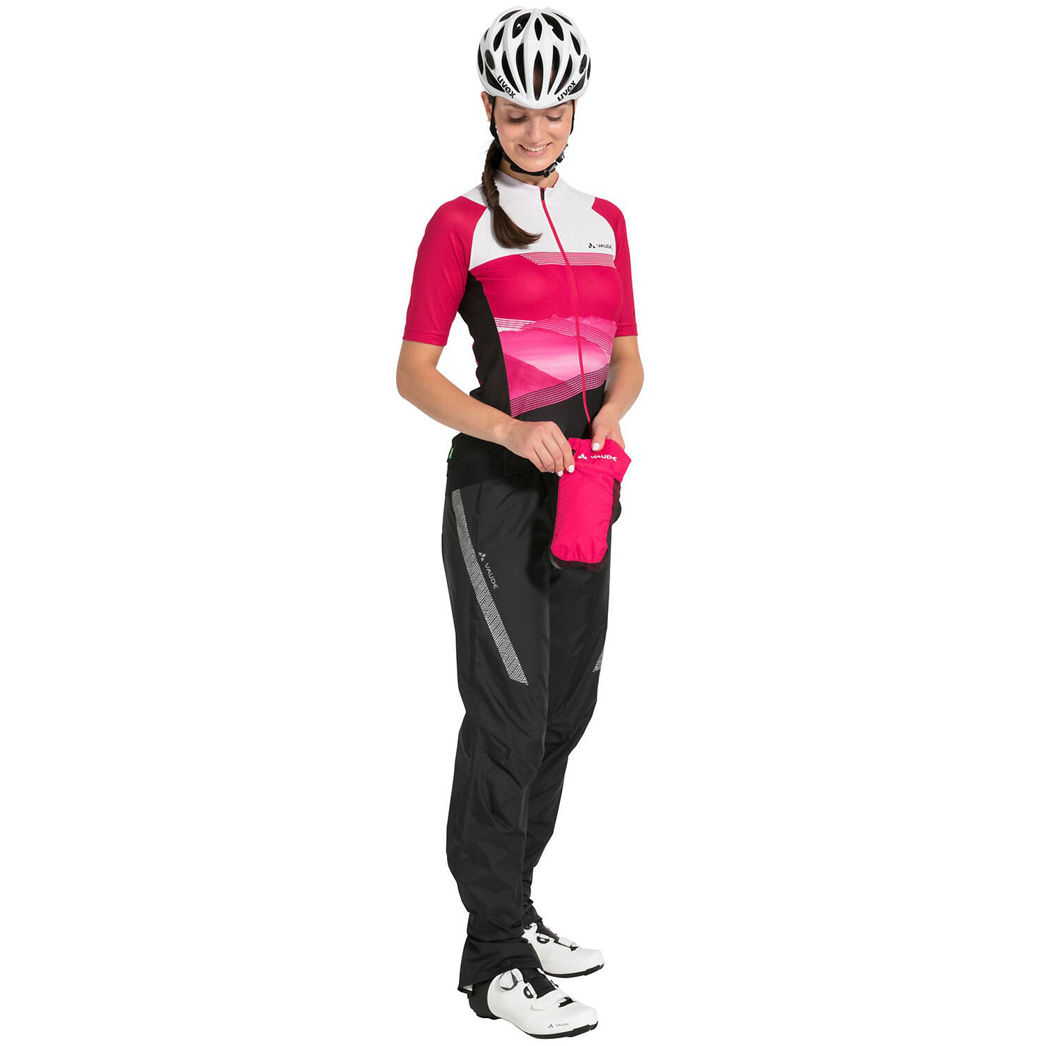 Pantalones de lluvia para mujer VAUDE Luminum Perf.II 5/6
