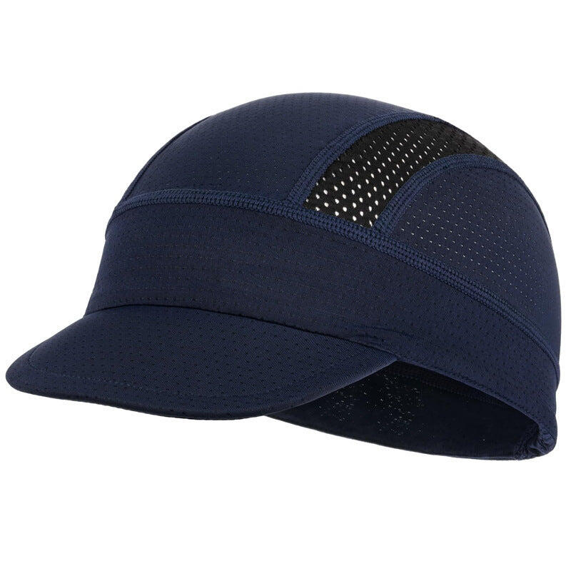 Navy Blue Mesh Cycling Cap Under Helmet Liner Breathable Skull Cap - 55-60cm