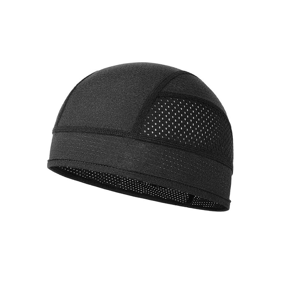 Cooling Mesh Skull Cap Helmet Liner Sweat Wicking Quick Dry Beanie Black