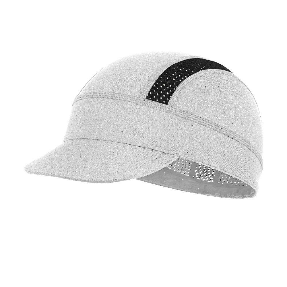 White Mesh Cycling Cap Under Helmet Liner Breathable Skull Cap - 55-60cm