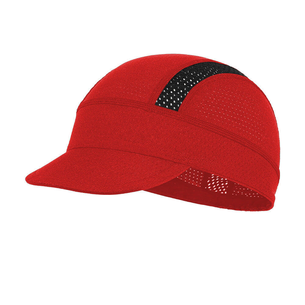 Red Mesh Cycling Cap Under Helmet Liner Breathable Skull Cap - 55-60cm