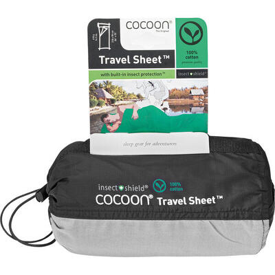 Cocoon Travel Sheet – Lenzuolo da viaggio in cotone – Bianco