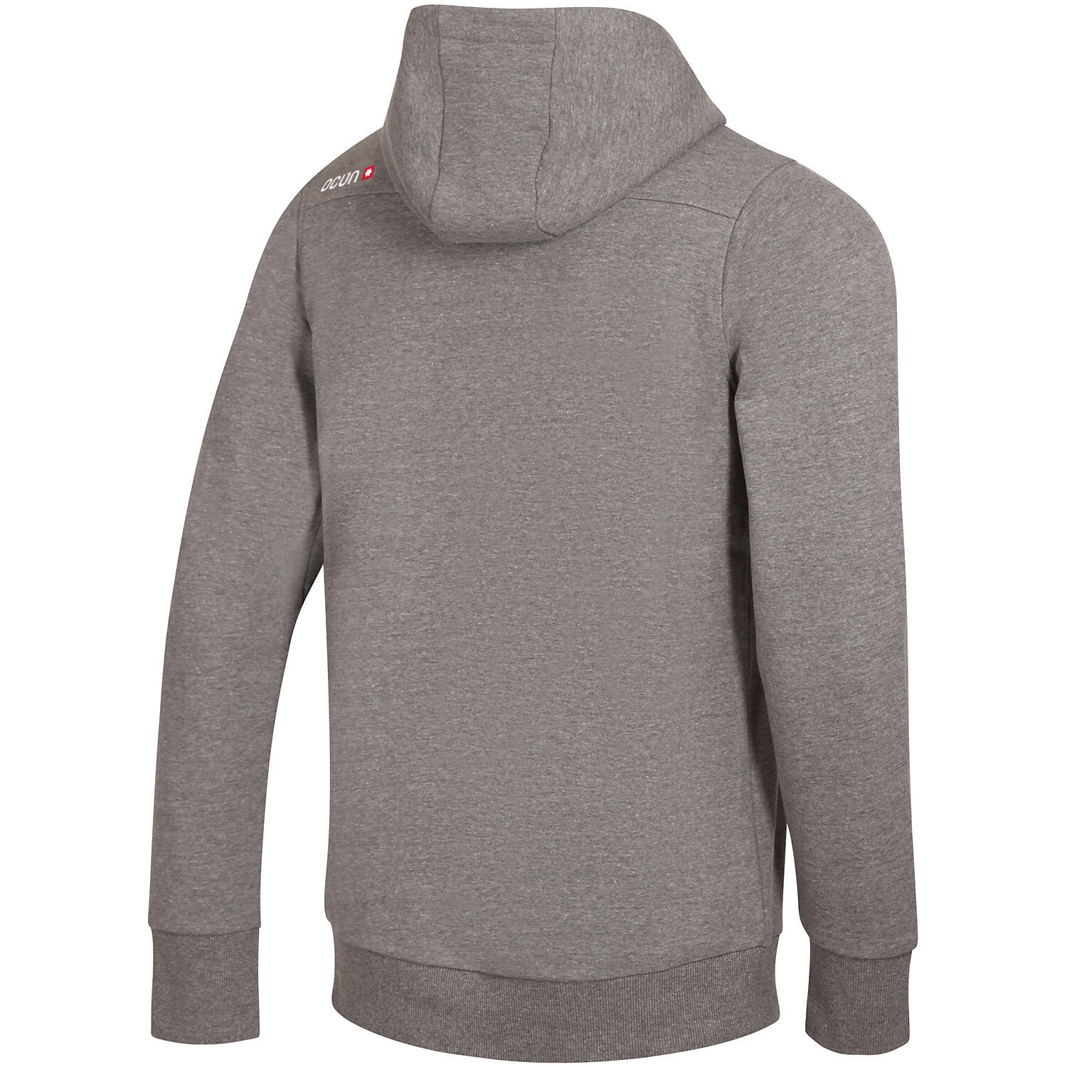 Hoodie Ocún Homme gris paloma 80% coton 20% polyester capuche poche kangourou 2/7