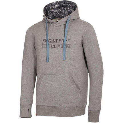 Ocún Herren Hoodie Grey Paloma – 80% Baumwolle, 20% Polyester, Kapuze & Tasche