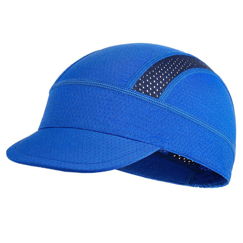 Blue Mesh Cycling Cap Under Helmet Liner Breathable Skull Cap - 55-60cm