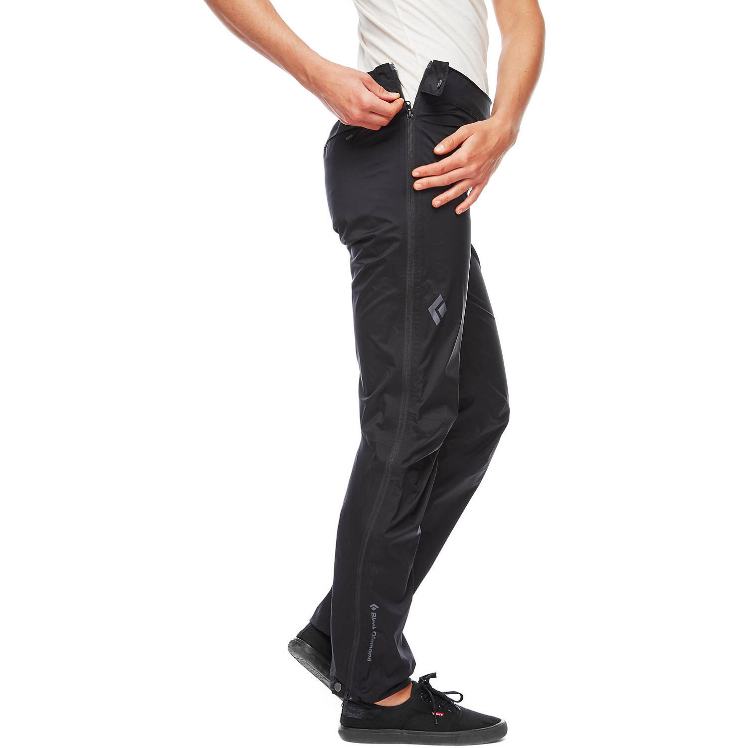 Damen Regenhosen W STORMLINE STRETCH FULL ZIP RAIN PANTS 3/4