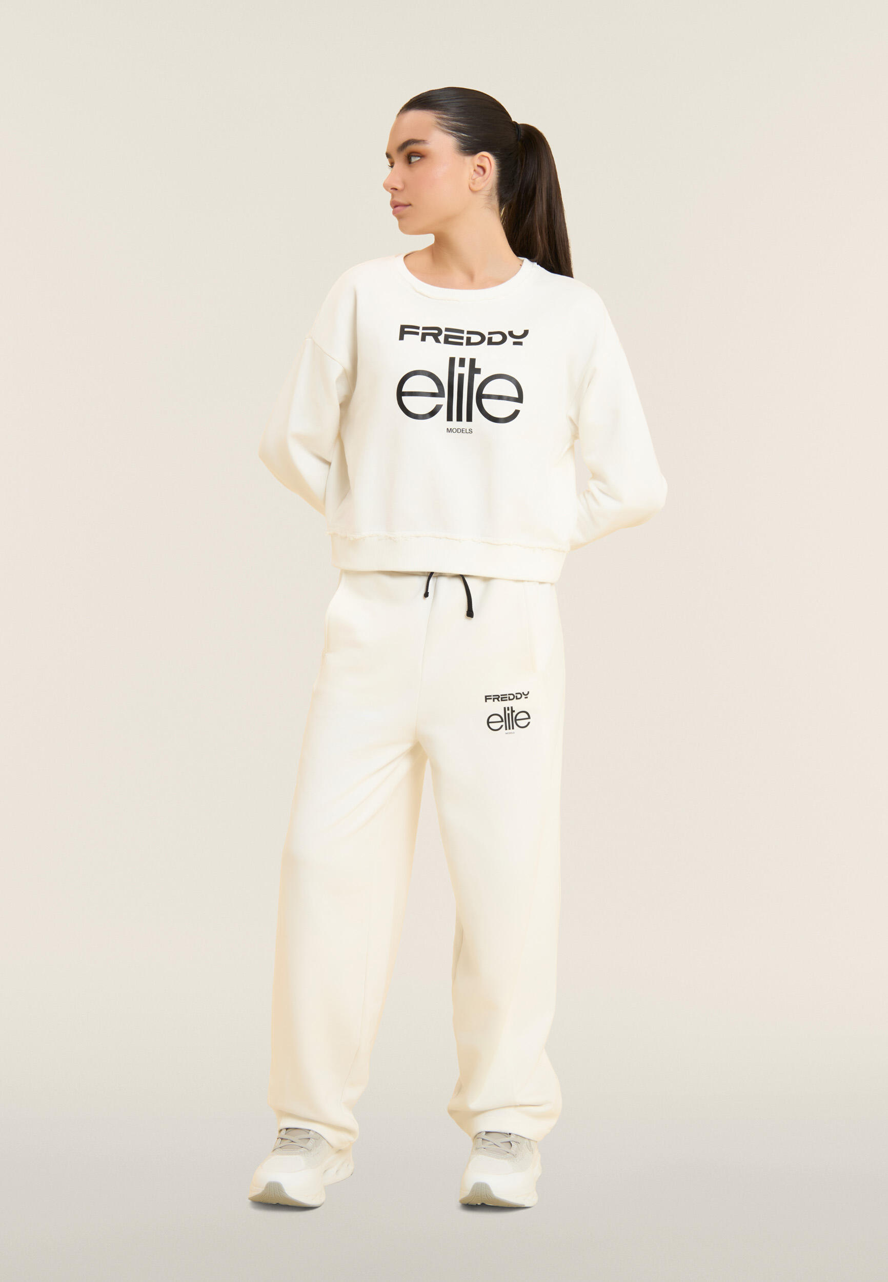 Felpa Cropped Donna con Girocollo Freddy x ELITE 5/5