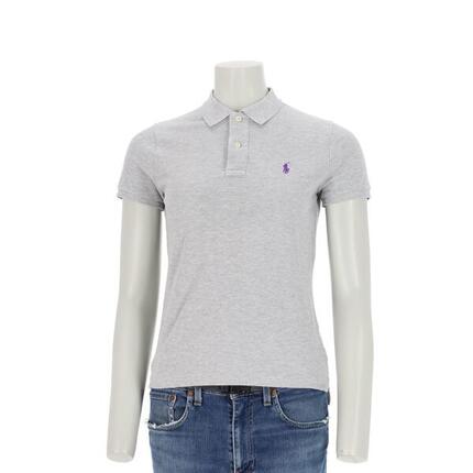 Seconde vie - Polo manches courtes Femme Gris - Très bon état