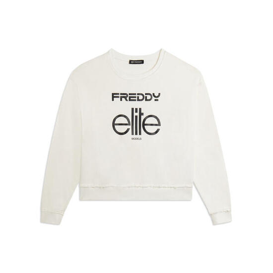 Felpa Cropped Donna con Girocollo Freddy x ELITE