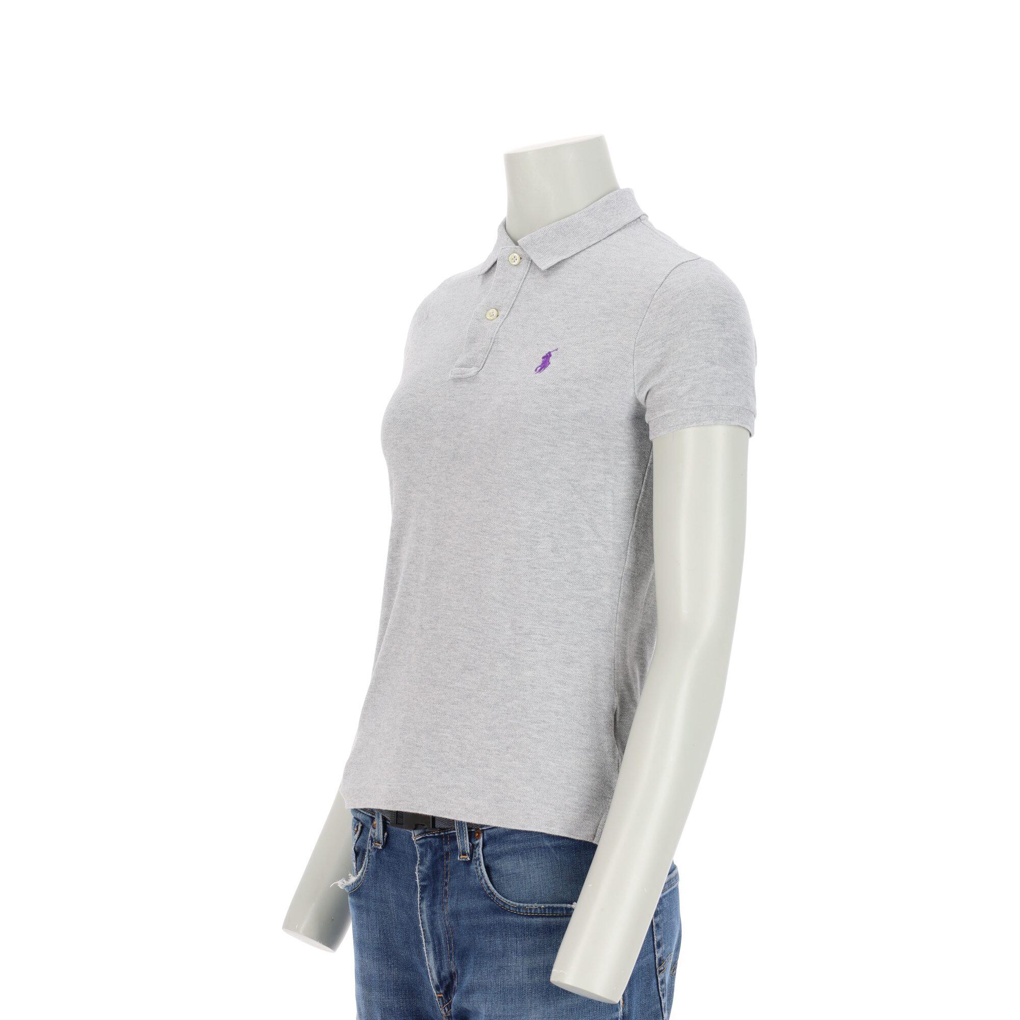 Segunda vida - Camisola Polo Ralph Lauren feminina cinza - Em muito bom estado 4/7